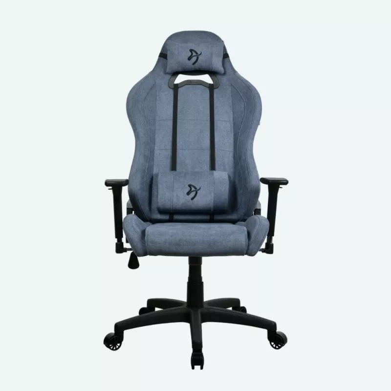 Žaidimų kėdė Arozzi Torretta SoftFabric Blue — ergonomiškas dizainas, reguliuojamas aukštis ir porankiai
