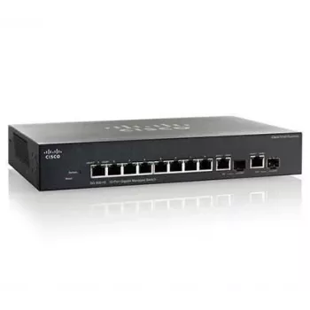 10 prievadų Gigabit POE valdomas