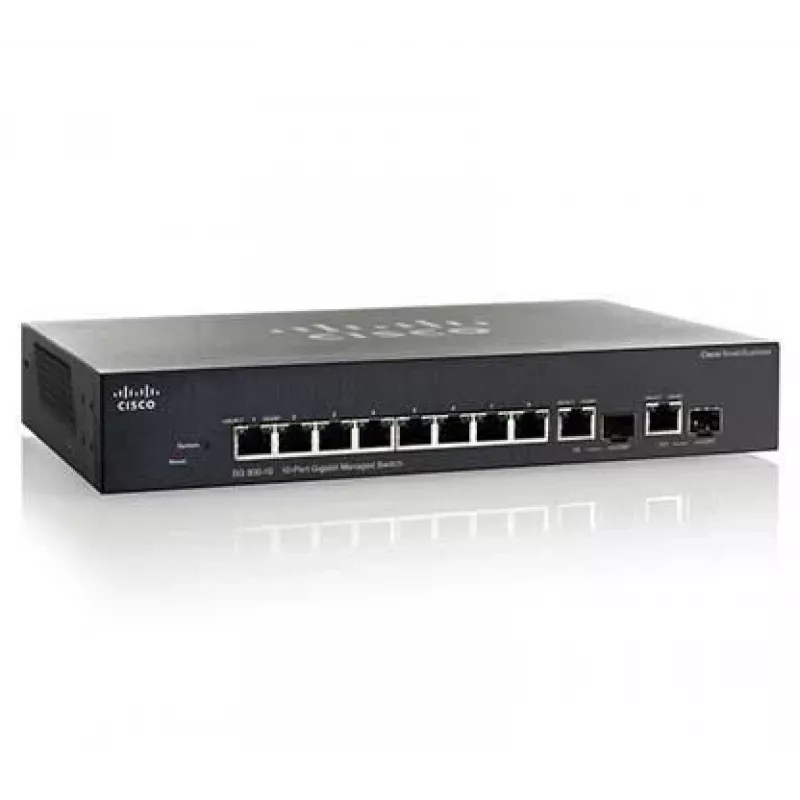 10 prievadų Gigabit POE valdomas