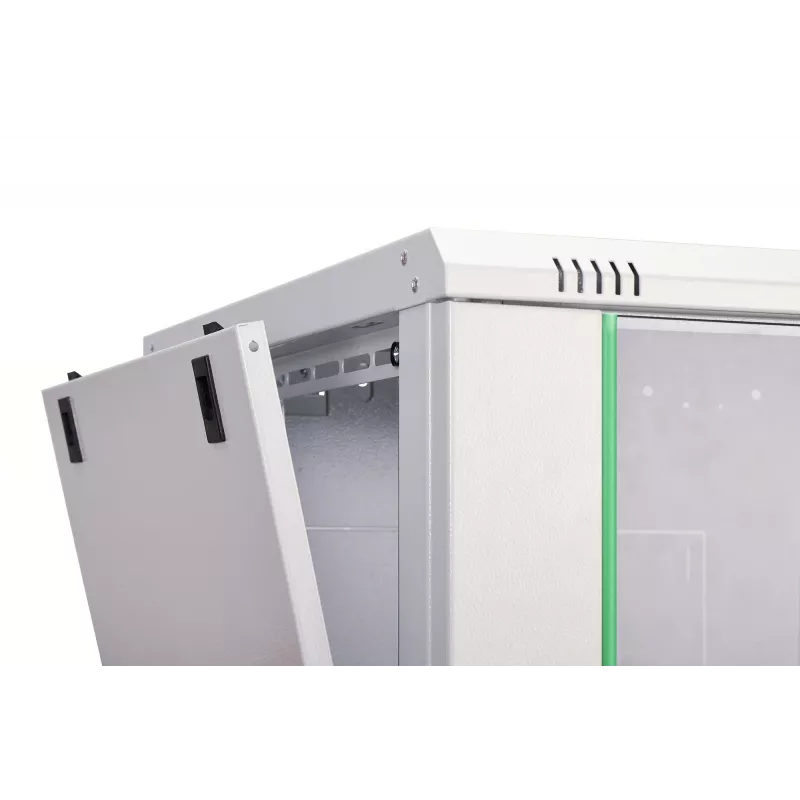 Ant sienos montuojama 19 colių stovo spinta DIGITUS Dynamic-N DN-37106 — 9U, 600x600 mm, IP20, raktinis užraktas