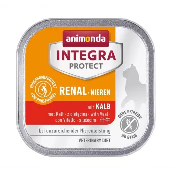 Šlapias kačių maistas animonda Integra Protect Veršiena 100 g — suaugusioms katėms, be grūdų ir sojos, esant maisto alergijoms