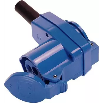 Kampinis CEE sujungiklis 250V 16A su integruotu Schuko lizdu AS Schwabe 60474