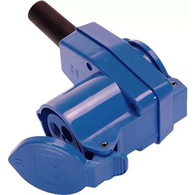 Kampinis CEE sujungiklis 250V 16A su integruotu Schuko lizdu AS Schwabe 60474