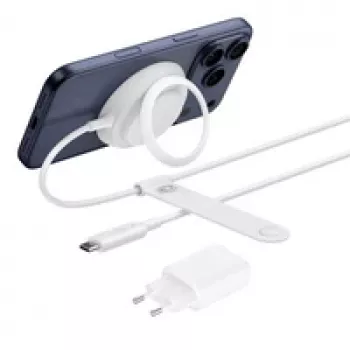 Belaidis išmaniojo telefono įkroviklis Belkin WIA014kqWH – vidaus USB maitinimas, baltas
