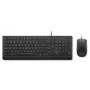 Laidinės klaviatūros ir pelės rinkinys Lenovo Essential 4X31R64445 — USB laidinė pilno dydžio klaviatūra ir laidinė USB pelė