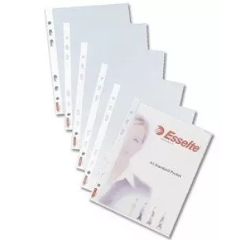 Sleeves Esselte, A4, 75 mikronų, blizgūs (100)