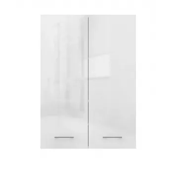 Topeshop POLA MINI DD baltas blizgus vonios spintelė Baltas