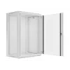 Lanberg ant sienos montuojama instaliacinė spinta 19'' 18U 600x450mm pilka (stiklinės durys)