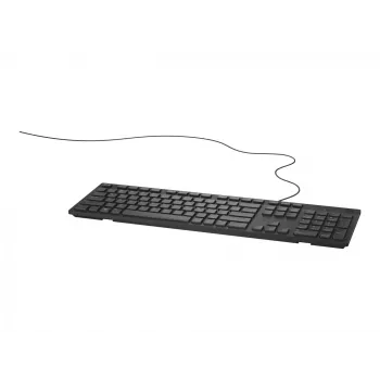 Laidinė pilno dydžio klaviatūra Dell KB216 — QWERTY šiaurietiškas išdėstymas, juoda, USB