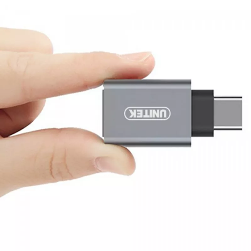 UNITEK Y-A025CGY kabelio sąsajos / lyties adapteris USB Type-C USB Type-A Metalinis