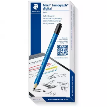 Grafitiniai pieštukai Staedtler Mars Lumograph digital Jumbo, PEFC sertifikuoti, 5 šerdelės