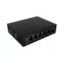 Tinklo komutatorius LANBERG ILFE-4P-1GE-1S-90 – nevaldomas lengvas pramoninis PoE, 4 prievadai (PoE), 1×GigE, 1×SFP, DIN montavimas