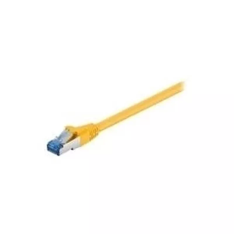 Wentronic Goobay CAT 6a komutacinis kabelis, S/FTP (PiMF), geltonas, 3 m - LSZH be halogenų, varis (93781)