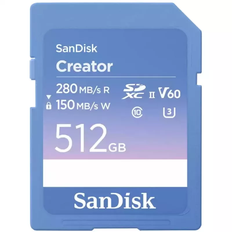 Flash atmintis SanDisk 512 GB SDXC UHS-II Creator