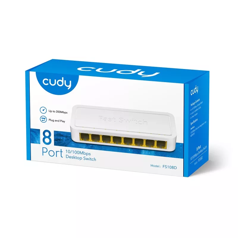 Tinklo komutatorius Cudy FS108D Fast Ethernet 10/100