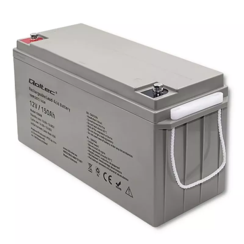 Qoltec 53068 AGM akumuliatorius | 12V | 150Ah | maks. 2250A