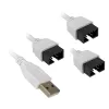 USB šakotuvas Lian Li PW-U2TPAW Type A kištukas 1 į 3 IDC 9 kontaktų