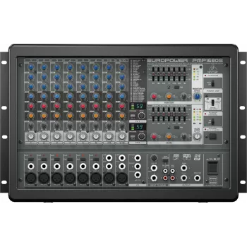 Behringer PMP1680S garso maišytuvas 10 kanalų 10–200000 Hz juodos spalvos