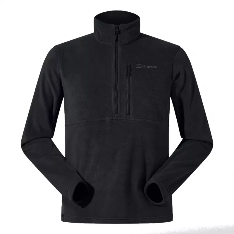 BERGHAUS Prism Half Zip Polartec® Fleece - vyriškas vilnonis megztinis, dydis L (juoda)