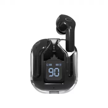 Belaidės į ausis įdedamos ausinės ESPERANZA EH238K — Bluetooth 5.3, 2,4 GHz, 10 m veikimo nuotolis, 230 mAh baterija, lietimui jautrus valdymas, juodos