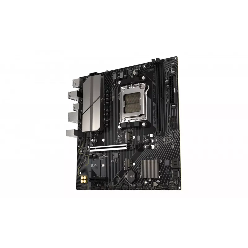 Pagrindinė plokštė Sapphire B650M-E (AMD B650) mikro ATX, lizdas AM5, DDR5, 2x DIMM, 96 GB, 2x M.2 (PCIe5/4), 4x SATA III, 2,5 Gb LAN