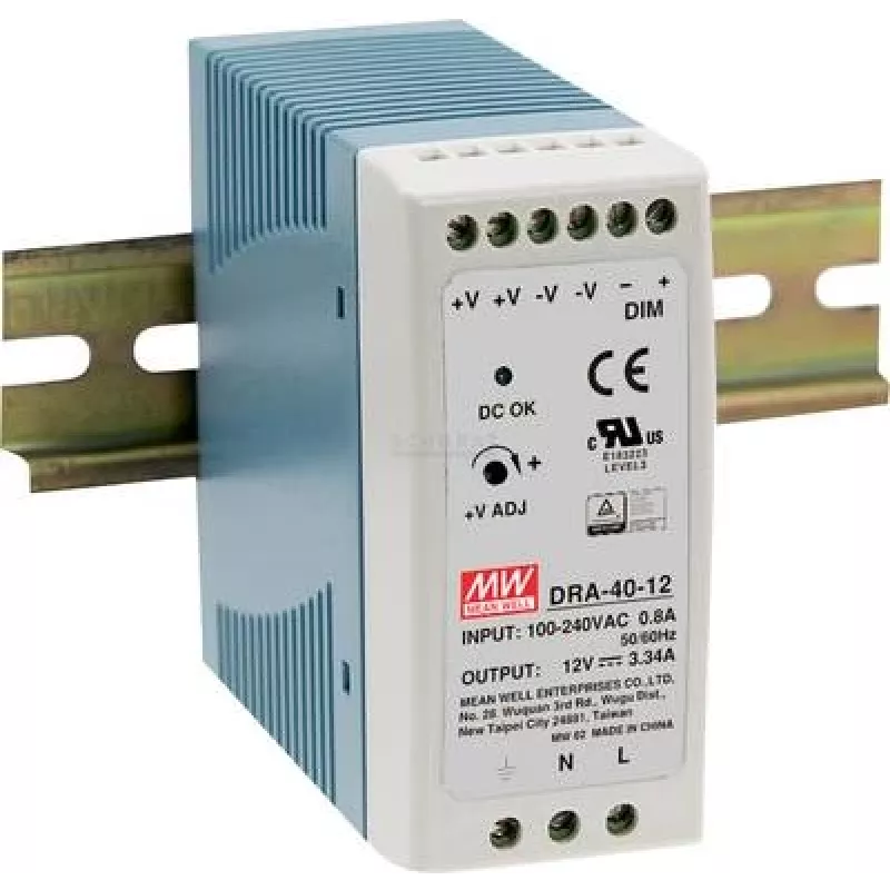 Maitinimo adapteris MEAN WELL DRA-40-12 40W 12V 90-264V