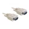 Laidas nuosekliajai sąsajai DeLOCK RS-232 2m Smėlinis DB-9