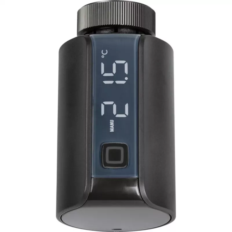 eQ-3 AG HmIP-eTRV-E-A, juoda, mygtukai, IP20, 0 - 50 °C, 868 - 868,6 MHz, 230 m