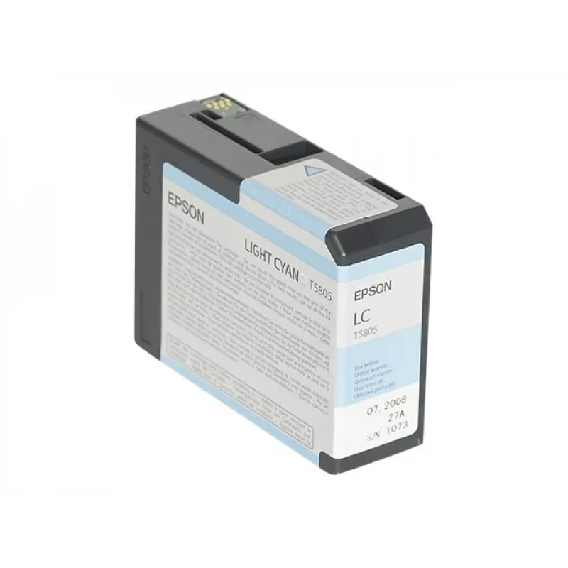 Epson Singlepack Light Žydra T580500, Light Žydra, pigmentinis rašalas, 80 ml, 1 vnt., viena pakuotė