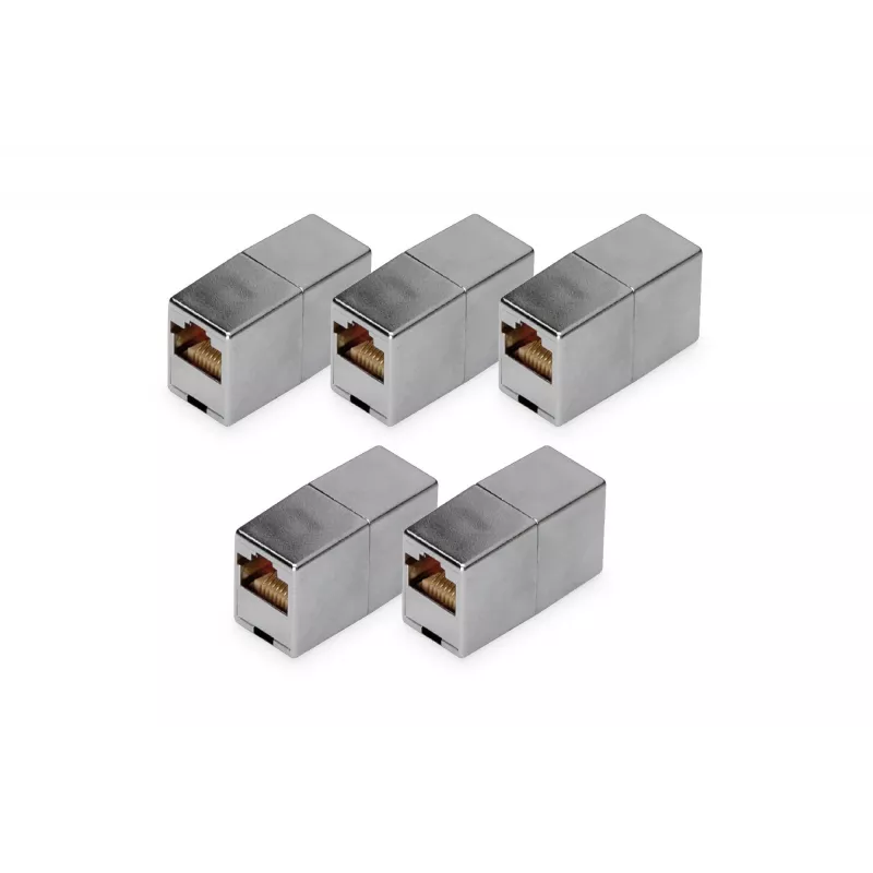 RJ45 modulinis sujungiklis Digitus DN-93901-5 5 vnt. auksuoti kontaktai sidabrinis