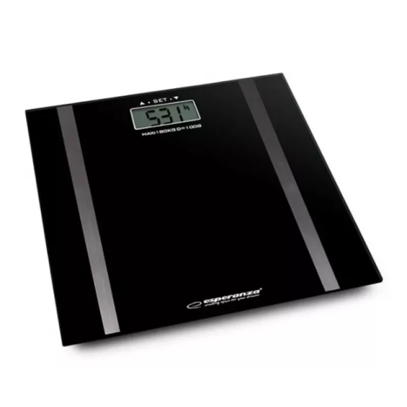 Asmeninės vonios svarstyklės Esperanza EBS018K - elektroninės, 180 kg, juodos