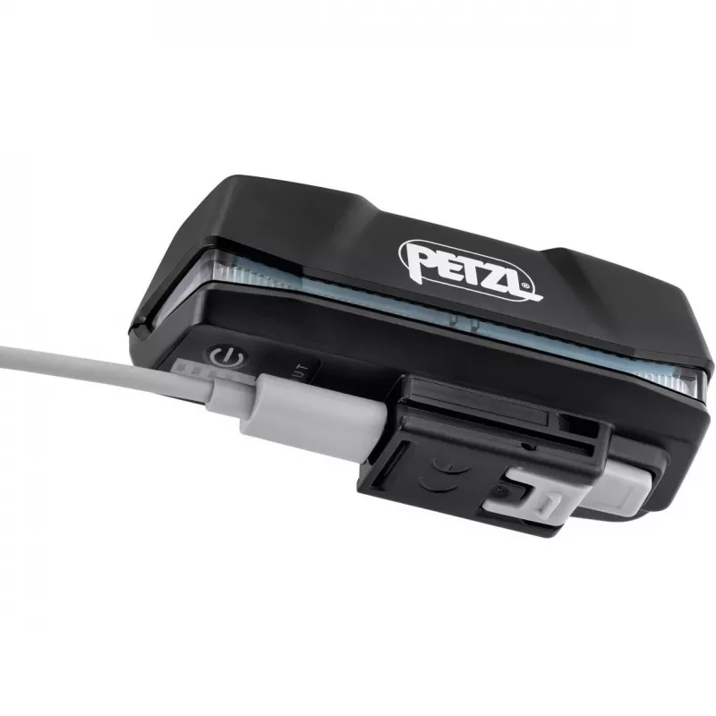 Galvos žibintuvėlis Petzl NAO RL juoda oranžinė LED 1500 lm USB
