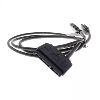 Akasa Flexstor eSATA kabelis 6,40cm (2.5) - SATA HDD ir SSD (AK-CBSA03-80BK)