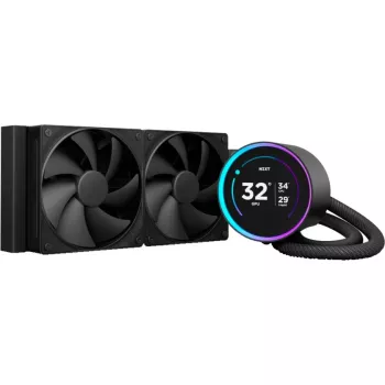 NZXT KRAKEN Elite V2 240 Skysčio aušinimas su ekranu, juodas RL-KN24E-B2 (RL-KN24E-B2)