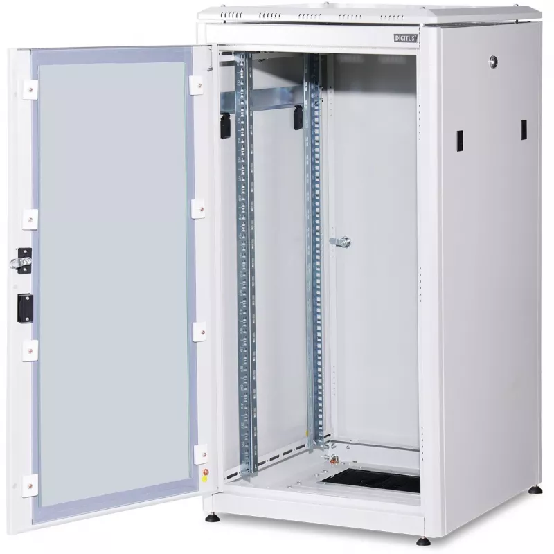 DIGITUS Professional Unique DN-19 22U-6/6-1 - spinta - šviesiai pilka, RAL 7035 - 22U - 48,3 cm (19) (DN-19 22U-6/6-1)