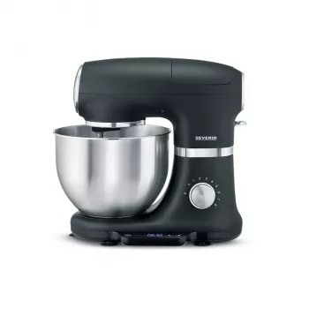 Virtuvinis kombainas Severin KM 3898 1000 W 5,5 L juoda šlifuotas plienas sidabrinė