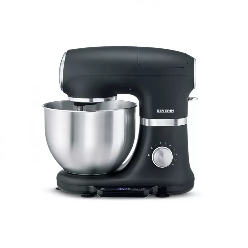 Virtuvinis kombainas Severin KM 3898 1000 W 5,5 L juoda šlifuotas plienas sidabrinė