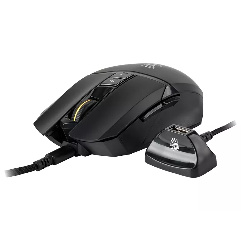 A4TECH BLOODY pelė R36 ULTRA WRLS 2.4G+USB juoda