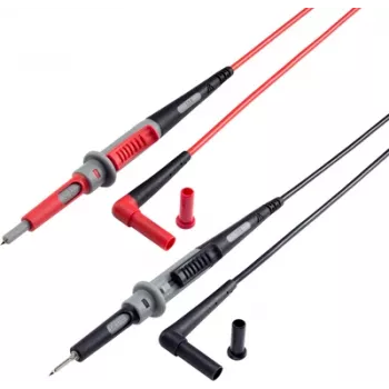 VOLTCRAFT MS-4PS saugos bandymo laidas 4 mm saugos kištukas bandymo zondas 1,00 m juodas, raudonas 1 vnt. (MS-4PS)