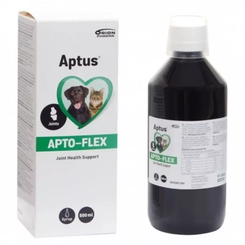Skystas sąnarių papildas Aptus Apto-flex 500 ml šunims ir katėms, dietinis skystis, be konservantų