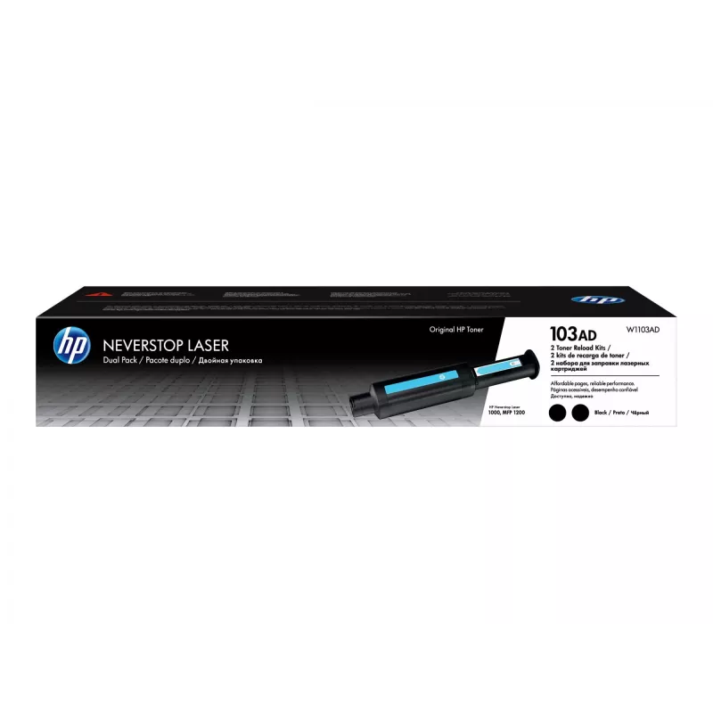 HP Originali 103AD Neverstop Juoda Toner Refill Kit , Two tonerio kasetė Set