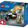 LEGO City policijos motociklo gaudynių rinkinys 60455 — 65 dalys, 2 minifigūrėlės, amžius 4+