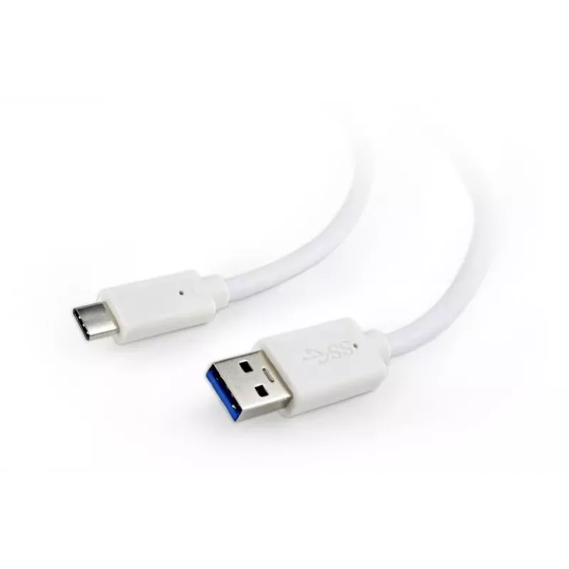 kabelis USB-C TO USB3 0.1M Balta/CCP-USB3-AMCM-W-0.1M GEMBIRD