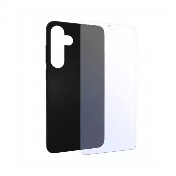 PEDEA minkštas TPU dėklas Samsung Galaxy S24 5G, juodas + ekrano apsauga (SET-11160961)