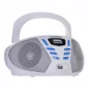 Blaupunkt BB7-WH nešiojama stereo sistema Skaitmeninė 2,4 W FM Pilka MP3 atkūrimas