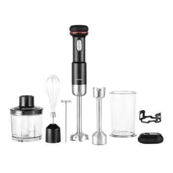 Panardinamasis plaktuvas GASTROBACK Cordless Design 5-in-1 — 180 W, 0,5 L dubuo, maitinamas baterijomis, nerūdijančio plieno peiliai