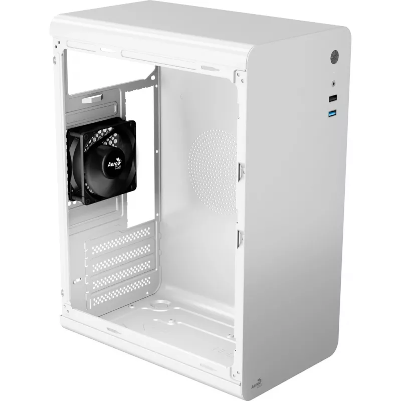 PC korpusas Aerocool CS110 Mini Tower balta