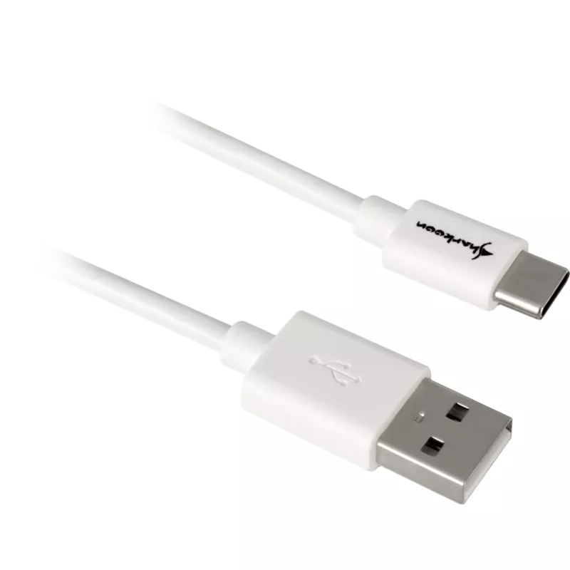 USB adapterio laidas Sharkoon USB 2.0 A į USB-C 1,5 m, baltas