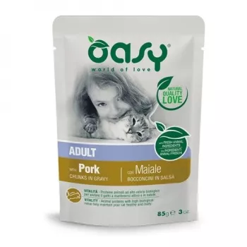 Oasy jautienos gabalėliai padaže suaugusiems šunims 85g