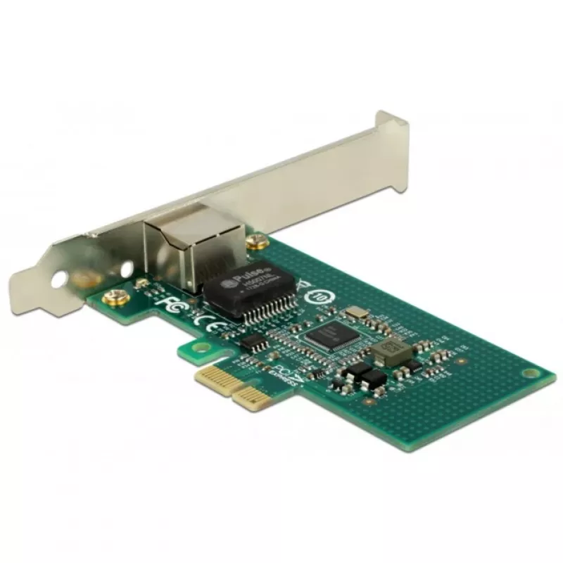 DeLock PCI Express kortelė > 1 x Gigabit LAN - Tinklo adapteris - PCIe 2.1 žemo profilio - Gigabit Ethernet